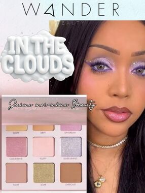 Wander Beauty In The Clouds Eyeshadow Palette — Lavender, Pink & Silver Shimmers